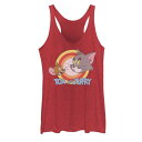 【★Fashion THE SALE★1/14迄】キャラクター ロゴ タンクトップ 赤 レッド ヘザー & 【 LICENSED CHARACTER TOM JERRY FACES AND LOGO TANK TOP / RED HEATHER 】 キッズ ベビー マタニティ トップス