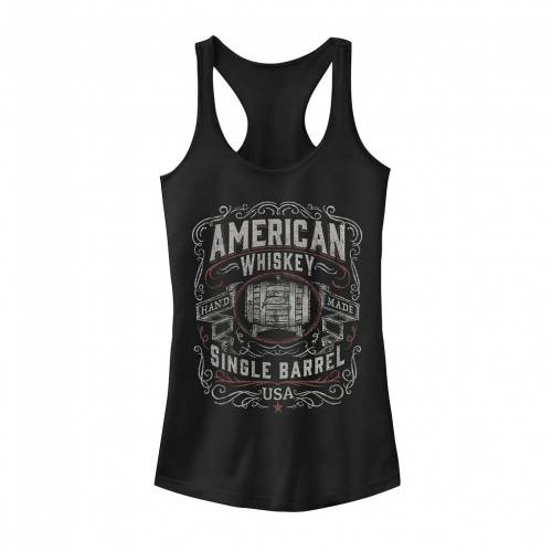 タンクトップ 黒色 ブラック 【 UNBRANDED AMERICANA AMERICAN WHISKEY SINGLE BARREL TANK TOP / BLAC..
