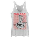 【★Fashion THE SALE★1/14迄】キャラクター タンクトップ 白色 ホワイト ヘザー COOL&#34; 【 LICENSED CHARACTER TOM AND JERRY TOO TANK / WHITE HEATHER 】 キッズ ベビー マタニティ トップス