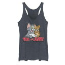 【★Fashion THE SALE★1/14迄】キャラクター ロゴ タンクトップ 紺色 ネイビー ヘザー 【 LICENSED CHARACTER TOM AND JERRY PALS LOGO TANK TOP / NAVY HEATHER 】 キッズ ベビー マタニティ トップス