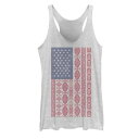 タンクトップ 白色 ホワイト ヘザー 【 UNBRANDED TRIBAL INSPIRED AMERICAN FLAG TANK TOP / WHITE HEATHER 】 キッズ ベビー マタニティ トップス パーカー