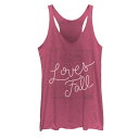 【★Fashion THE SALE★1/14迄】タンクトップ ピンク ヘザー FALL&#34; 【 UNBRANDED JUST A WHO LOVES FRAMED TEXT TANK TOP / PINK HEATHER 】 キッズ ベビー マタニティ トップス パーカー