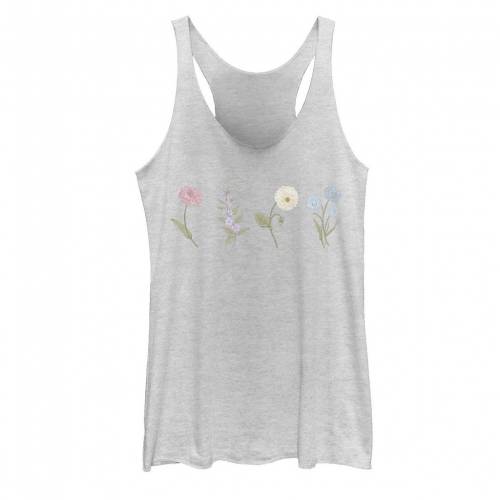 タンクトップ 白色 ホワイト ヘザー 【 UNBRANDED EMBRACE FLOWER STEMS TANK / WHITE HEATHER 】 キッズ ベビー マタニティ トップス パーカー