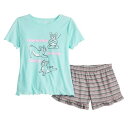 SO グラフィック Tシャツ ショーツ ハーフパンツ 【 S 4-20 Graphic Tee And Ruffle Shorts Set 】 Dog