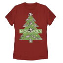 キャラクター クリスマス Tシャツ 赤 レッド 【 LICENSED CHARACTER MONOPOLY CHRISTMAS TREE TEE / RED 】 キッズ ベビー マタニティ トップス カットソー