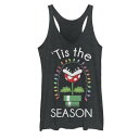 【★Fashion THE SALE★1/14迄】タンクトップ 黒色 ブラック ヘザー BROS. 'TIS 【 NINTENDO SUPER MARIO PIRANHA THE SEASON TANK / BLACK HEATHER 】 キッズ ベビー マタニティ トップス パーカー