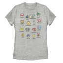 キャラクター Tシャツ ヘザー 【 LICENSED CHARACTER MARIO KART ITEMS TEE / ATHLETIC HEATHER 】 キッズ ベビー マタニティ トップス カットソー