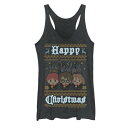 【★Fashion THE SALE★7/12午前10時迄】キャラクター クリスマス トレーナー タンクトップ 【 LICENSED CHARACTER HARRY POTTER HAPPY CHRISTMAS CHIBI UGLY SWEATER TANK TOP / 】 キッズ ベビー マタニティ トップス パーカー