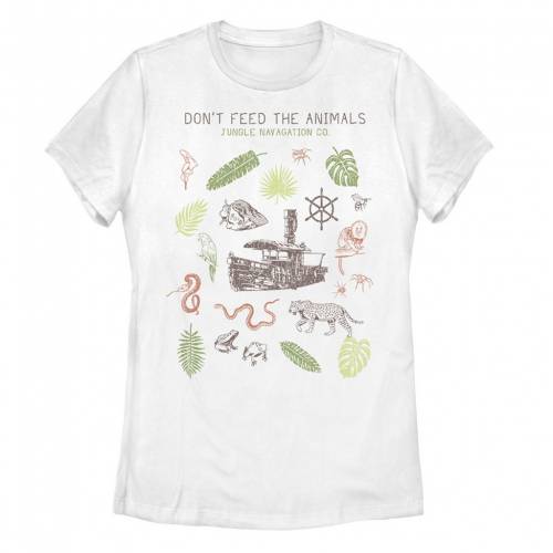 キャラクター グラフィック Tシャツ 白色 ホワイト DON 039 T ANIMALS 【 LICENSED CHARACTER JUNGLE CRUISE FEED THE COLLAGE GRAPHIC TEE / WHITE 】 キッズ ベビー マタニティ トップス カットソー