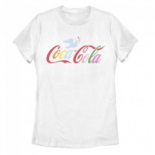 キャラクター ロゴ Tシャツ 白色 ホワイト 【 LICENSED CHARACTER COCA COLA LOGO DOVE TEE WHITE 】