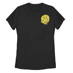 グラフィック Tシャツ 黒色 ブラック 【 UNBRANDED DEFLATED SMILEY FACE GRAPHIC TEE / BLACK 】 キッズ ベビー マタニティ トップス カットソー