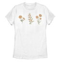 Tシャツ 白色 ホワイト 【 UNBRANDED EMBRACE ROOTS FLOWER STEMS TEE / WHITE 】 キッズ ベビー マタニティ トップス カットソー