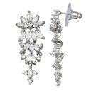 イヤリング 【 SIMPLY VERA VERA WANG CUBIC ZIRCONIA CLUSTER DROP EARRINGS / CLEAR 】 ジュエリー アクセサリー レディースジュエリー