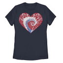 ネクタイ Tシャツ 黒色 ブラック 【 UNBRANDED SPIRAL USA HEART TIE DYE TEE / BLACK 】 キッズ ベビー マタニティ トップス カットソー(4)