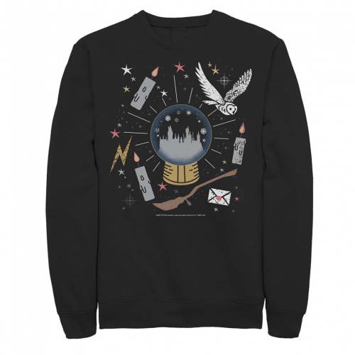 キャラクター クリスマス グローブ スウェットシャツ トレーナー 【 LICENSED CHARACTER HARRY POTTER CHRISTMAS HOGWARTS SNOW GLOBE SWEATSHIRT / 】 メンズファッション トップス
