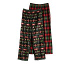 CUDDL DUDS 2個入 【 S 6-18 2-pack Pajama Pants 】 Holiday Gamer