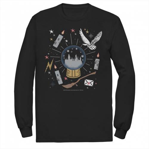 キャラクター クリスマス グローブ Tシャツ 【 LICENSED CHARACTER HARRY POTTER CHRISTMAS HOGWARTS SNOW GLOBE TEE / 】 メンズファッション トップス スウェット トレーナー