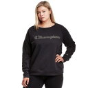 チャンピオン CHAMPION スウェットシャツ トレーナー 【 Plus Size Powerblend Embroidered Crewneck Sweatshirt 】 Black