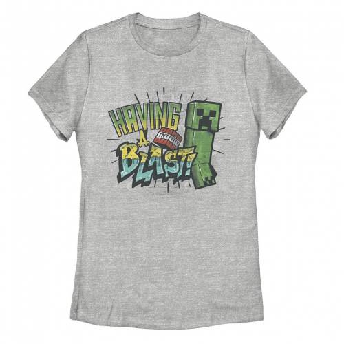 キャラクター ブラスト Tシャツ ヘザー 【 LICENSED CHARACTER MINECRAFT CREEPER HAVING A BLAST TEE / ATHLETIC HEATHER 】 キッズ ベビー マタニティ トップス カットソー