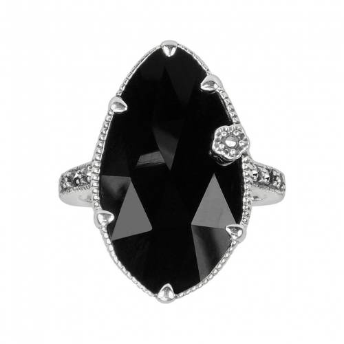 ブランド名Lavish by TJM性別womens (adult)商品名Sterling Silver Onyx Flower Ringカラー/Black