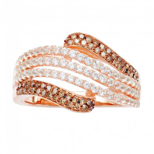 ローズ ゴールド 白色 ホワイト ダイヤモンド T.W. & 【 UNBRANDED 10K ROSE GOLD 1 CARAT CHAMPAGNE WHITE DIAMOND RING / 10K ROSE 】 ジュエリー アクセサリー レディースジュエリー 指輪 リング