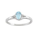スカイ 青色 ブルー ダイヤモンド 銀色 シルバー & 【 JEWELEXCESS SKY BLUE TOPAZ DIAMOND ACCENT STERLING SILVER RING / 】 ジュエリー アクセサリー レディースジュエリー 指輪 リング(4)