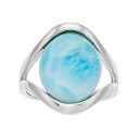 銀色 シルバー 【 UNBRANDED STERLING SILVER LARIMAR CABOCHON SPLIT SHANK RING / STERLING SILVER 】 ジュエリー アクセサリー レディースジュエリー 指輪 リング(4)