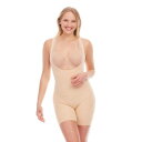 【★Fashion THE SALE★7/12午前10時迄】赤 レッド フローレス ボディースーツ 【 RED HOT BY SPANX PLUS SIZE ULTRA-FIRM CONTROL SHAPEWEAR FLAT OUT FLAWLESS OPEN-BUST MID-THIGH BODYSUIT FS5415 / 】 レディースファッション トップス