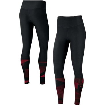 ナイキ 黒色 ブラック サウスカルフォルニア トロージャンズ パフォーマンス レギンス タイツ 【 NIKE BLACK GEOMETRIC PERFORMANCE LEGGINGS USC 】