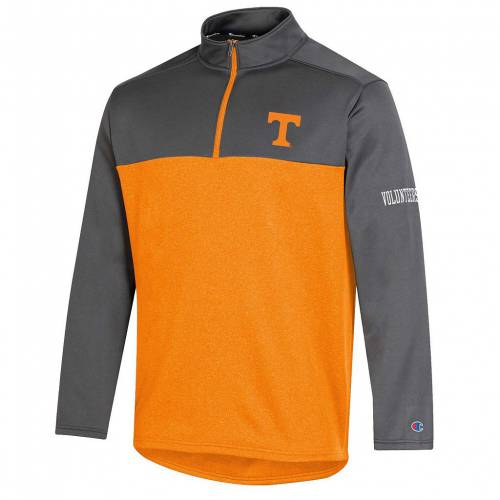 【★スーパーSALE★9/11深夜2時迄】チャンピオン テネシー ボランティアーズ ジャケット 橙 オレンジ 【 ORANGE CHAMPION GAMEDAY QUARTERZIP JACKET TEN 】