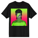 【★スーパーSALE★6/11午前2時迄】キャラクター Tシャツ 灰色 グレー 【 LICENSED CHARACTER DAVID BOWIE TEE / GREY 】 メンズファッション トップス カットソー(4)