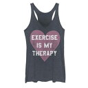 ブランド名Unbranded性別womens, juniors (teens)商品名Exercise Is My Therapy Graphic Tank Topカラー/Navy/Heather