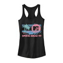 キャラクター スプリング ロゴ タンクトップ 【 LICENSED CHARACTER MTV PASTEL COLORS BEACH SPRING BREAK LOGO TANK TOP / 】 キッズ ベビー マタニティ トップス Tシャツ カットソー