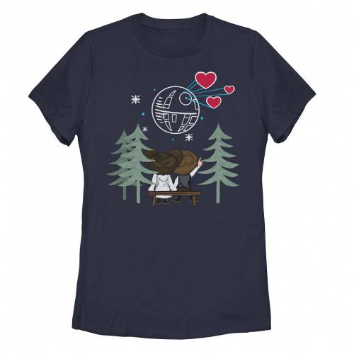 キャラクター Tシャツ 紺色 ネイビー スターウォーズ 【 LICENSED CHARACTER STAR WARS HAN AND LEIA DEATH HEARTS TEE / NAVY 】 キッズ ベビー マタニティ トップス カットソー