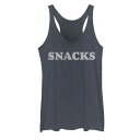 OtBbN ^Ngbv F lCr[ wU[ y UNBRANDED SNACKS GRAPHIC TANK TOP / NAVY HEATHER z LbY xr[ }^jeB gbvX