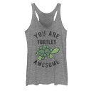 【★スーパーSALE★12/11深夜2時迄】タンクトップ 灰色 グレー グレイ ヘザー 【 UNBRANDED YOU ARE TURTLEY AWESOME TANK TOP / GRAY HEATHER 】 キッズ ベビー マタニティ トップス