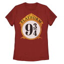 キャラクター グラフィック Tシャツ 赤 レッド 【 LICENSED CHARACTER HARRY POTTER PLATFORM 9 3/4 SIGN GRAPHIC TEE / RED 】 キッズ ベビー マタニティ トップス カットソー