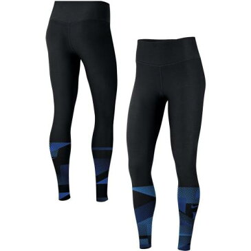 ナイキ 黒色 ブラック デューク 青色 ブルー デビルス パフォーマンス レギンス タイツ ブルーデビルス 【 NIKE BLACK GEOMETRIC PERFORMANCE LEGGINGS DUK 】