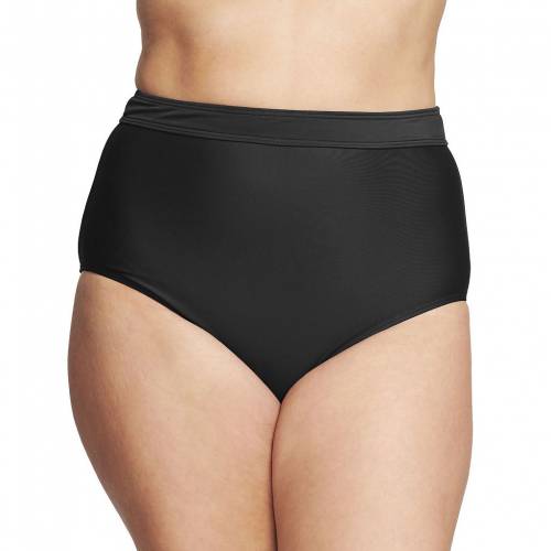 黒色 ブラック 水着S 【 MAZU SWIM PLUS SIZE TUMMY CONTROL HIGH-WAIST SWIM BRIEFS / BLACK 】 レディースファッション