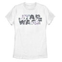 【★Fashion THE SALE★1/14迄】キャラクター ロゴ Tシャツ 白色 ホワイト スターウォーズ 【 LICENSED CHARACTER STAR WARS FLORAL TEXT FILL LOGO TEE / WHITE 】 キッズ ベビー マタニティ トップス カットソー