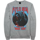 【★Fashion THE SALE★7/12午前10時迄】キャラクター メタル スウェットシャツ トレーナー スターウォーズ 【 LICENSED CHARACTER STAR WARS KYLO REN SHOW YOU THE DARK SIDE METAL TEXT SWEATSHIRT / 】 メンズファッション トップス