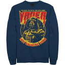 キャラクター メタル スウェットシャツ トレーナー 紺色 ネイビー スターウォーズ 【 LICENSED CHARACTER VADER 1977 GALACTIC TOUR METAL POSTER SWEATSHIRT NAVY 】