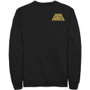 【★Fashion THE SALE★7/12午前10時迄】キャラクター ロゴ スウェットシャツ トレーナー スターウォーズ 【 LICENSED CHARACTER STAR WARS DISTRESSED SLANT LOGO Z2 SWEATSHIRT / 】 メンズファッション トップス