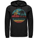 【★Fashion THE SALE★7/12午前10時迄】キャラクター ロゴ フーディー パーカー スターウォーズ 【 LICENSED CHARACTER STAR WARS AT-AT SILHOUETTE TITLE LOGO CIRCLE HOODIE / 】 メンズファッション トップス スウェット トレーナー