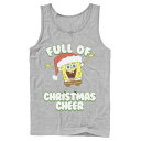 キャラクター スポンジボブ タンクトップ 【 LICENSED CHARACTER SPONGEBOB SQUAREPANTS FULL OF CHEER TANK TOP / 】 メンズファッション トップス パーカー