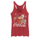 LN^[ re[W Be[W NX}X OtBbN ^Ngbv y LICENSED CHARACTER COCA-COLA VINTAGE RELAXING SANTA CHRISTMAS GRAPHIC TANK TOP / z LbY xr[ }^jeB gbvX