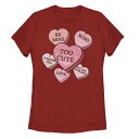 キャラクター Tシャツ 赤 レッド スターウォーズ VALENTINE'S 【 LICENSED CHARACTER STAR WARS THE MANDALORIAN CHILD CANDY HEARTS TEE / RED 】 キッズ ベビー マタニティ トップス カットソー