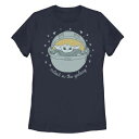 Tシャツ 紺色 ネイビー スターウォーズ GALAXY" 【 STAR WARS THE MANDALORIAN CHILD CUTEST IN TEE / NAVY 】 キッズ ベビー マタニティ トップス カットソー