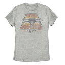 ロゴ ダウン Tシャツ ヘザー スターウォーズ 【 STAR WARS LOGO DRIPPING DOWN HORROR TYPEFACE TEE / ATHLETIC HEATHER 】 キッズ ベビー マタニティ トップス カットソー