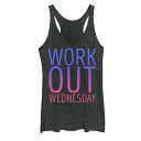 【★Fashion THE SALE★1/14迄】ワークアウト グラフィック タンクトップ 黒色 ブラック ヘザー 【 UNBRANDED WORKOUT WEDNESDAY GRAPHIC TANK / BLACK HEATHER 】 キッズ ベビー マタニティ トップス